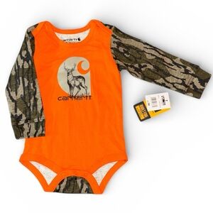 Carhartt baby infant boy one piece camo print bodysuit onesie